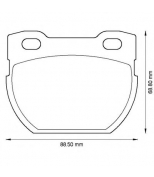 BENDIX - 572494B - Комплект тормозных колодок, диско