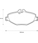 BENDIX - 573091B - Комплект тормозных колодок, диско