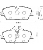 BENDIX - 573137B - Комплект тормозных колодок, диско