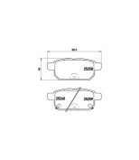 BREMBO - P79029 - колодки дисковые задние Suzuki Swift IV 1.2/1.3DDiS Megane/Trafic Megane/Trafic Megane/Trafic