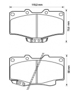 JURID - 572140J - Комплект тормозных колодок, дисковый тормозной механизм