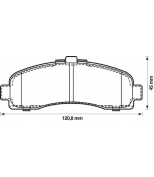 JURID - 572257J - Колодки торм. NISSAN MICRA 92-03 перед.к-т