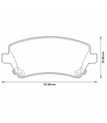 JURID - 572491J - Колодки торм.диск.пер.Toyota Corolla 1.4/1.6/1.8/2