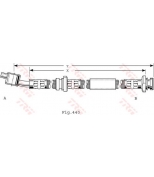 TRW - PHD487 - Тормозной шланг передний R NISSAN Almera Tino 1.8/2.0/2.2DCi 08/00-05/03