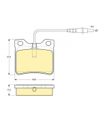 GIRLING - 6109852 - (GDB985) Колодки торм зад PEUGEOT 605