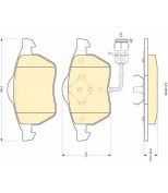 GIRLING - 6110492 - Тормозные колодки  пер с дат А100(С4)/А6
