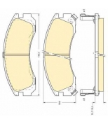 GIRLING - 6111269 - Колодки тормозные дисковые передние MITSUBISHI PAJ