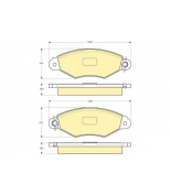 GIRLING - 6113213 - Колодки торм пер 206/306/XSARA