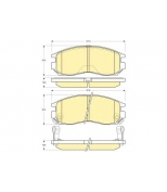 GIRLING - 6131339 - Колодки тормозные MITSUBISHI GALANT/LANCER 1.8-2.0 88-00 передние