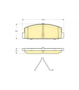 GIRLING - 6133119 - Колодки тормозные диск.зад.  MAZDA 6 1,8/2,0/2,0DI