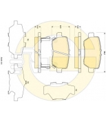 GIRLING - 6135129 - Колодки тормозные HONDA LEGEND IV передние