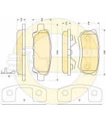 GIRLING - 6141439 - Колодки тормозные MITSUBISHI LANCER/OUTLANDER/DODGE CALIBER/JEEP задние