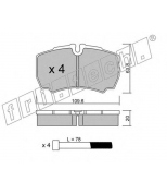 FRITECH - 6200 - Комплект тормозных колодок, диско