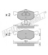 FRITECH - 6250 - Колодки тормозные дисковые передние FORD MAVERICK 01>