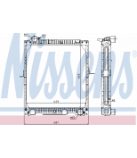 NISSENS - 62523A - Радиатор основной MB OM442/88-92