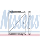 NISSENS - 62791A - Радиатор системы охлаждения 1015x810x40 (с рамкой) (96 -)