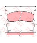 TRW - GDB1004 - Колодки тормозные дисковые GDB1004
