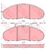 TRW - GDB1077 - Колодки тормозные дисковые GDB1077