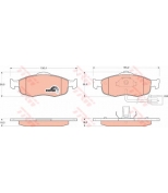 TRW - GDB1108 - Колодки тормозные дисковые GDB1108