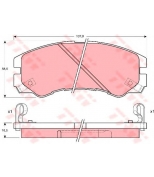TRW - GDB1186 - Колодки тормозные дисковые GDB1186