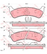 TRW - GDB1238 - Колодки тормозные дисковые GDB1238