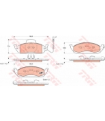 TRW - GDB1378 - Колодки тормозные дисковые GDB1378