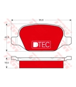 TRW - GDB1396DTE - Комплект тормозных колодок  дисковый тормоз