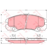TRW - GDB1436 - Колодки тормозные дисковые GDB1436