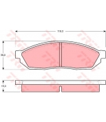 TRW - GDB254 - Колодки тормозные дисковые GDB254