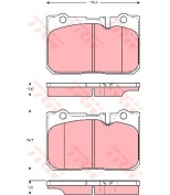 TRW - GDB3226 - Колодки тормозные дисковые GDB3226