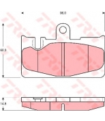 TRW - GDB3323 - Колодки тормозные дисковые GDB3323