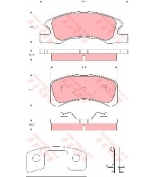 TRW - GDB3358 - Дисковые тормозные колодки  комплект
