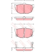 TRW - GDB3368 - Комп дисковых тормозных колодок