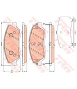 TRW - GDB3418 - Колодки тормозные дисковые GDB3418