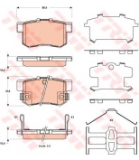 TRW - GDB3516 - Колодки тормозные дисковые задн
