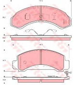 TRW - GDB4004 - Колодки тормозные дисковые GDB4004