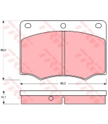 TRW - GDB674 - Колодки торм.дисковые ford