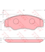 TRW - GDB7669 - Колодки тормозные