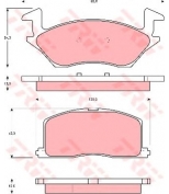 TRW - GDB878 - Колодки тормозные дисковые GDB878