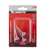 MATRIX 76012 Шарошка абразивная, диск, 16 x 6 x 3 мм, F80,3 шт. MATRIX