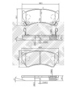 MAPCO - 6787 - Колодки тормозн. дисковые