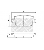 MAPCO - 6854 - Комплект тормозных колодок дисковый тормоз