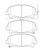 BENDIX - 572635B - 572635B_колодки дисковые передние!Honda Acord IX 2.4i 07.08>