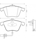 BENDIX - 573145B - Комплект тормозных колодок, диско