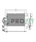 PROFIT - PR9540C3 - Радиатор кондиционера VW PASSAT 97-00, AUDI A4 95-00