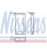 NISSENS - 71751 - Теплообменник, отопление салона