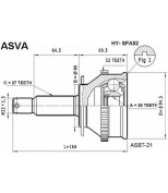 ASVA HYSFA52 ШРУС наружный (+ ABS) Sonata V 06- / SantaFe 4WD