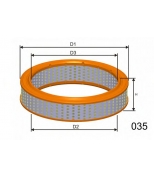 MISFAT - R927 - Воздушный фильтр MISFAT
