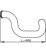 DINEX - 80770 - Труба глушителя выхлопная (3-изгиба)