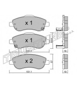 TRUSTING - 8050 - КОЛОДКИ ТОРМОЗНЫЕ ДИСКОВЫЕ ПЕРЕДНИЕ